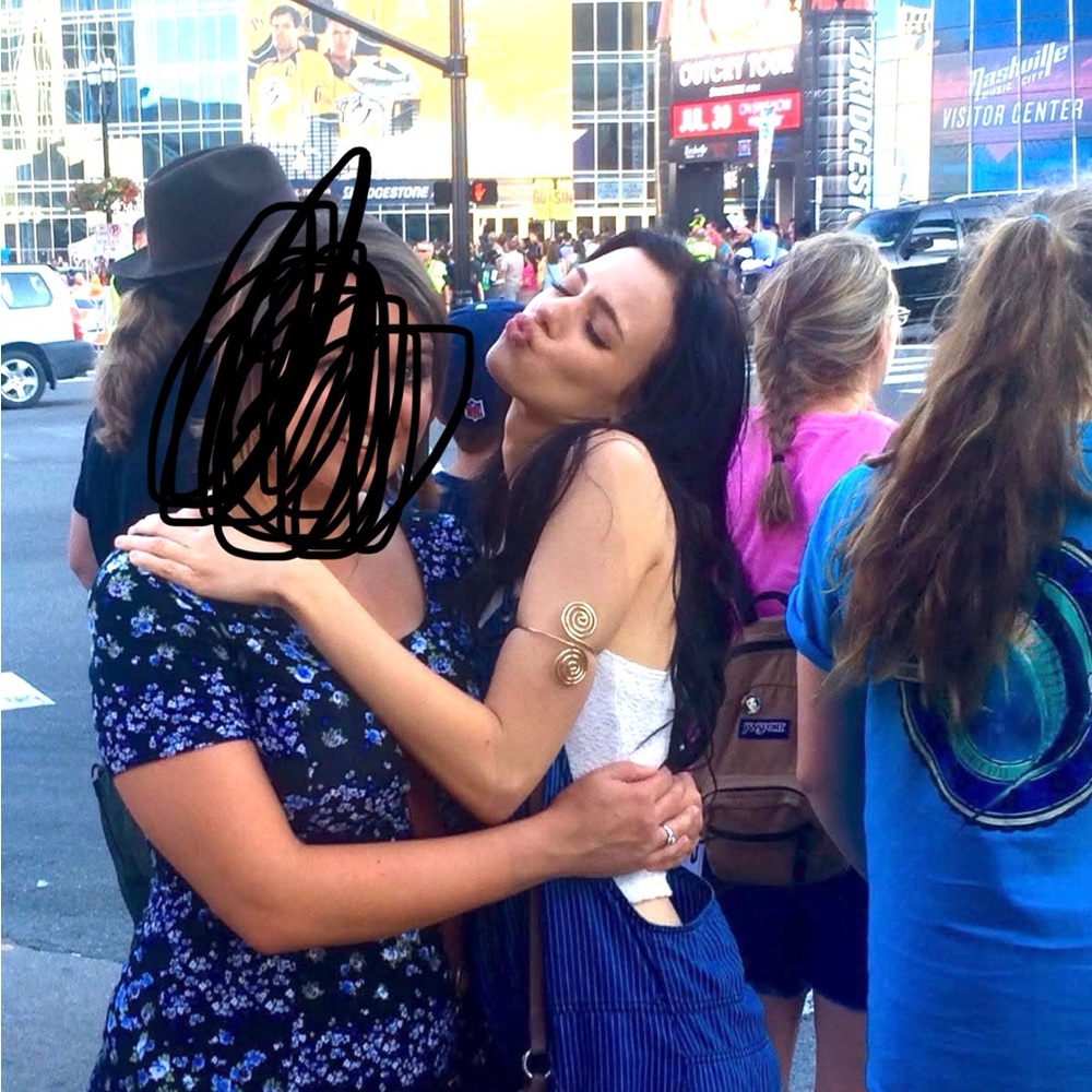 Blank NYC Blue Striped Overalls